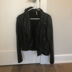 Free People Vegan Leather Jacket